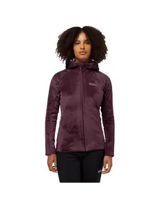 Jack Wolfskin Rotwand Hooded Fz W Γυναικείο Μπουφάν, Μέγεθος: S